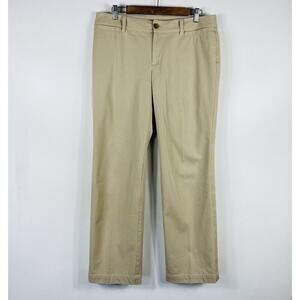 Eddie Bauer Size 12 Mercer Fit Pants Tan Khaki Career Work Business